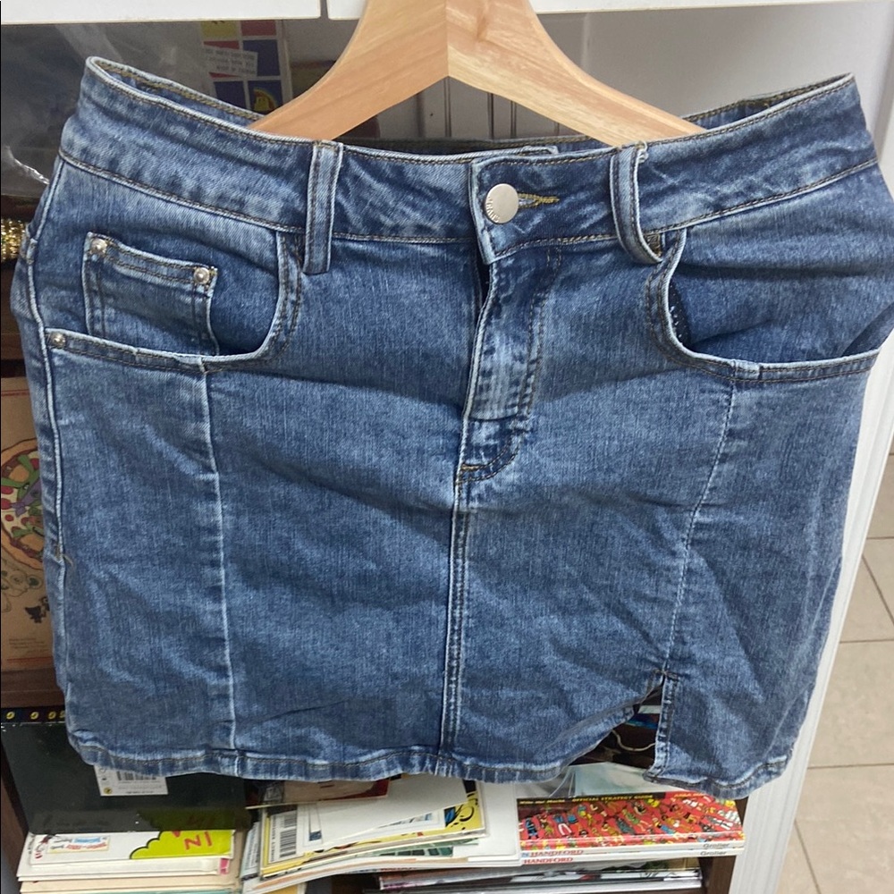 Denim Mini Skirt